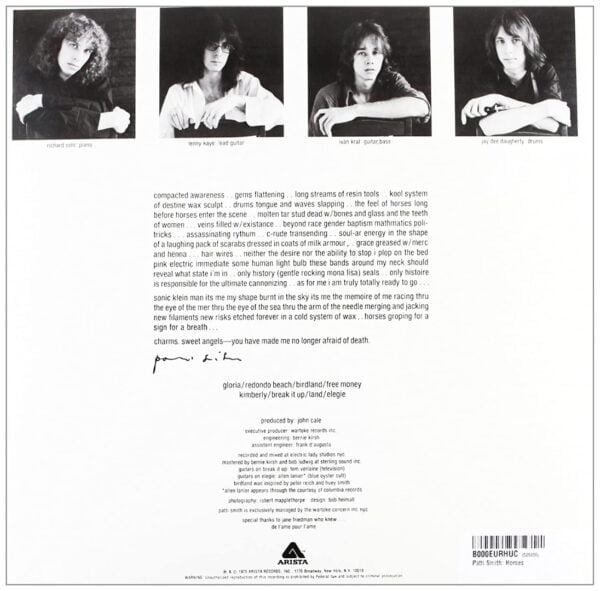 Patti Smith - Horses (LP, Speakers Corner) - Image 2