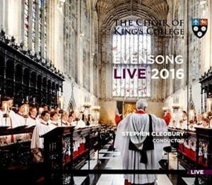 Evensong Live 2016 (The Choir of King's College Cambridge, Stephen Cleobury) (CD, KING'S)