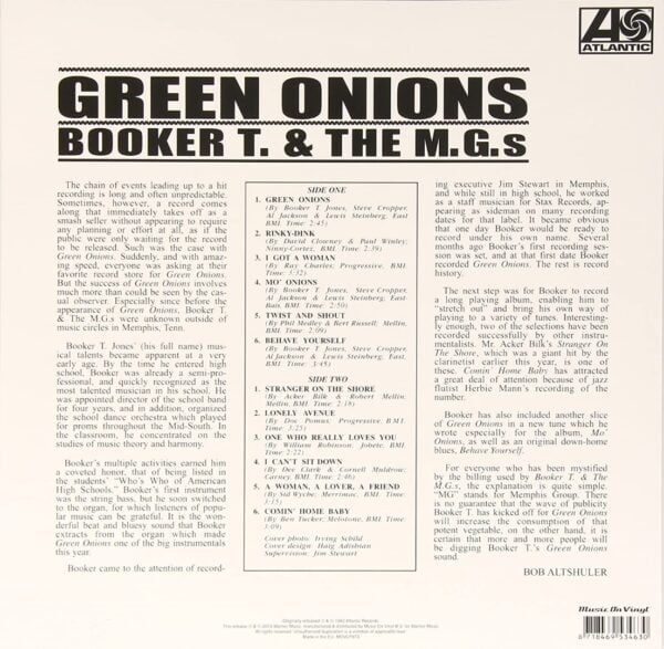 Booker T. & The MG's  - Green Onions (LP, Music on Vinyl) - Image 2