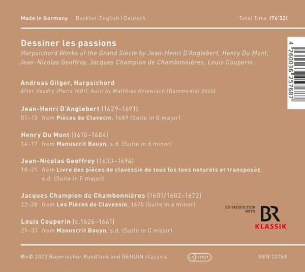 Andreas Gilger - Dessiner les Passions (CD, Genuin) - Image 2