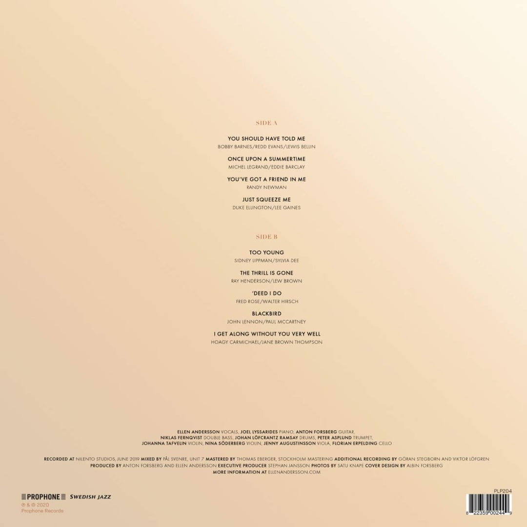 Ellen Andersson - You should have told me (LP, Prophone) - Image 2