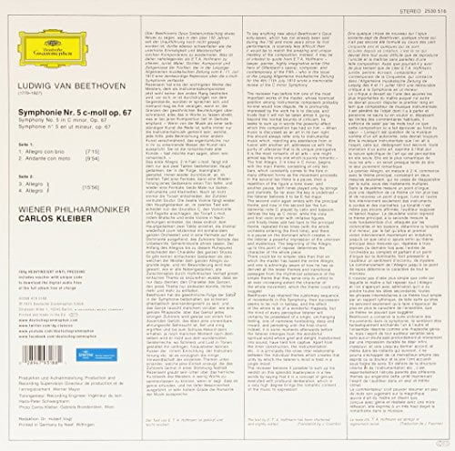 Carlos Kleiber - Beethoven: Sinfonie Nr. 5 (LP, Deutsche Grammophon) - Image 2