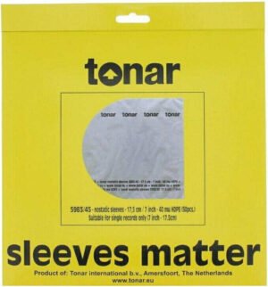 Tonar Nostatic Inner sleeves for 7'' 45RPM No.5983/45