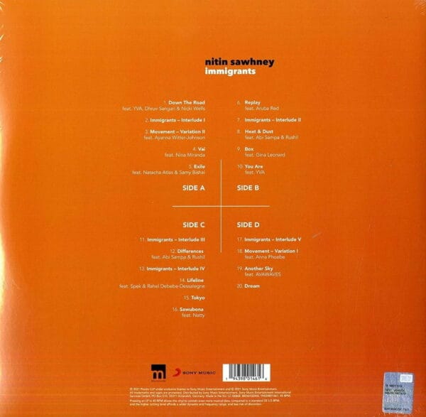 Nitin Sawhney: Immigrants (2LPs, Masterworks) - Image 11