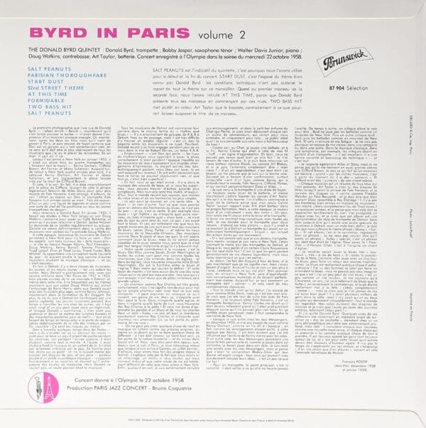 Donald Byrd Quintet: Parisian Thoroughfare (USED, LP, Sam Records) - Image 5