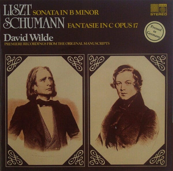 Liszt / Schumann - Sonata in B Minor / Fantasie In C Op.17 (David Wilde) [Used, SL/LP: NM]