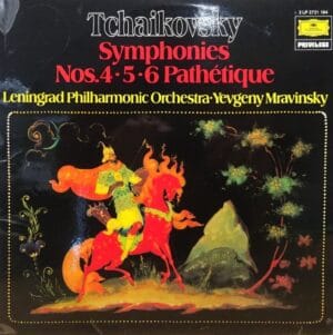 Tchaikovsky - Symphonies Nos. 4, 5& 6 Pathétique (Mravinsky. Leningrad SO) (2LPs, DG) [SL/LP: NM]